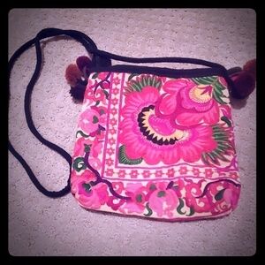 NWOT Embroidered Boho Bag from Thailand